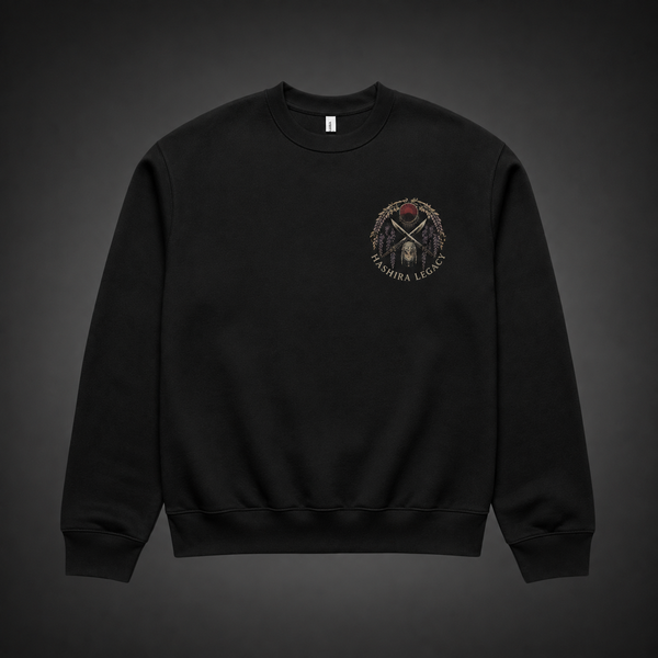 Black sweatshirt with Kyojuro Rengoku, Giyu Tomioka, Shinobu Kocho, Tengen Uzui Demon Slayer Corps Assembly graphic – photo 2