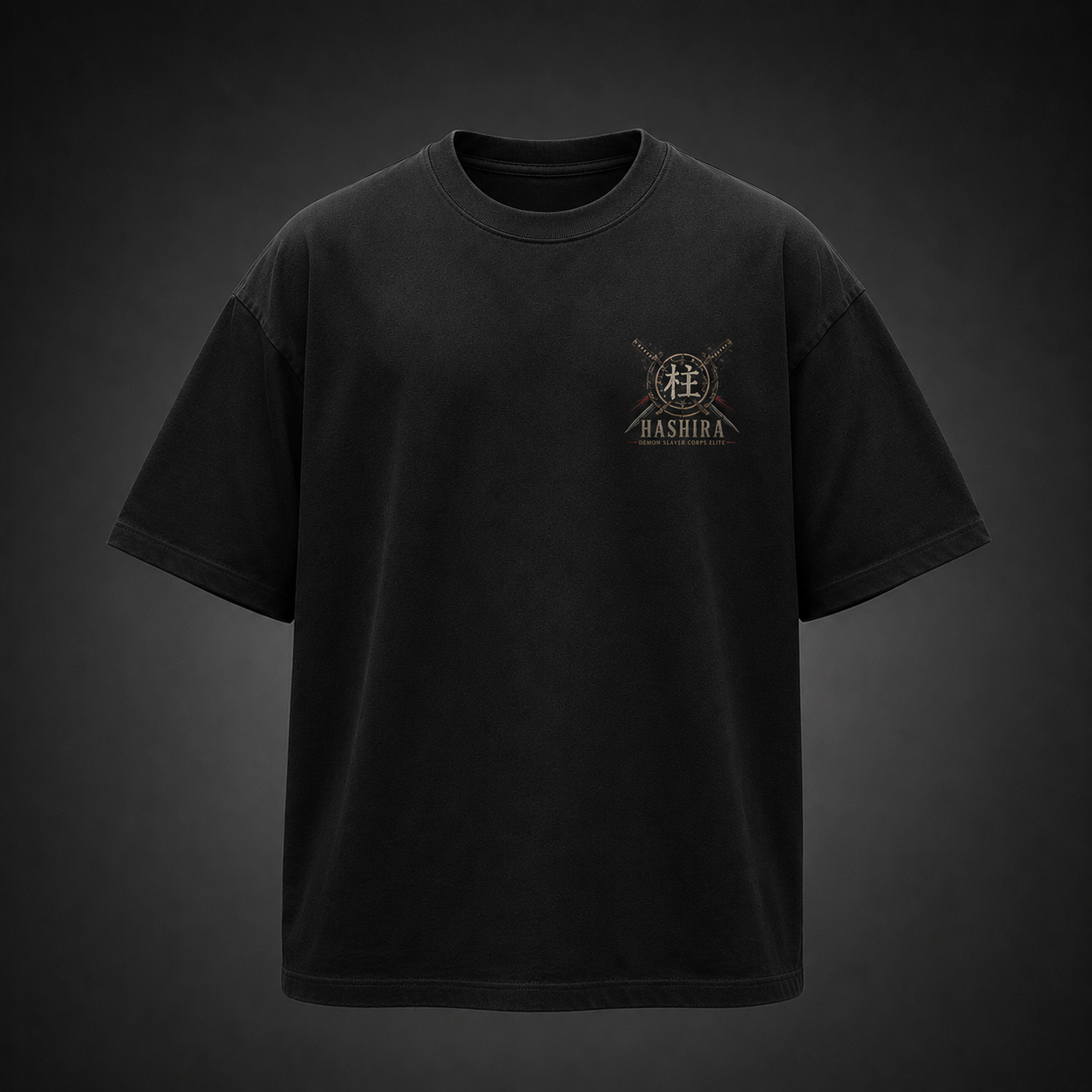 Black t-shirt with Kyojuro Rengoku, Giyu Tomioka, Shinobu Kocho, Tengen Uzui, Muichiro Tokito Demon Slayer Corps Elite graphic – photo 2