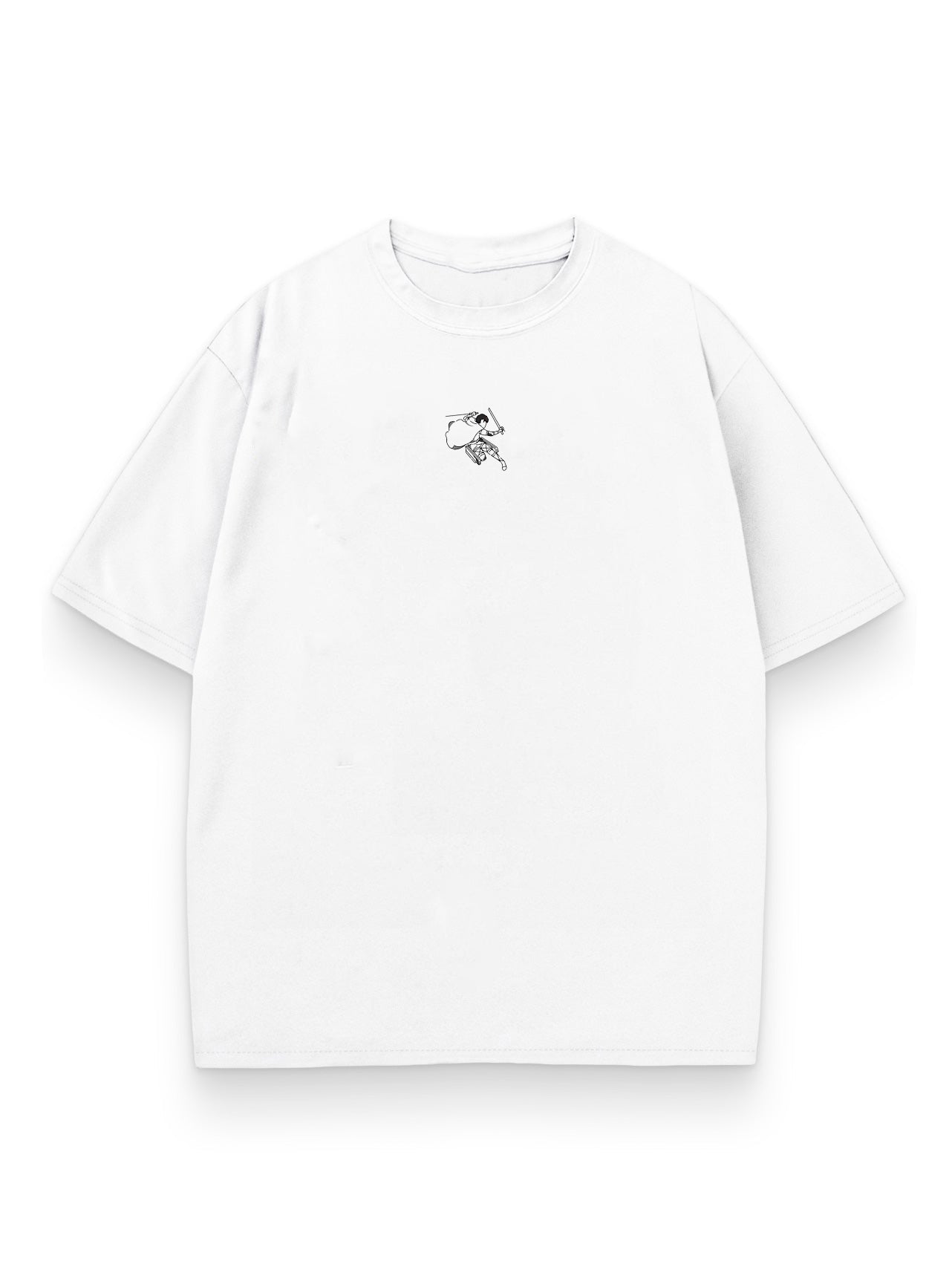 Black t-shirt with Levi Ackerman Attack On Titan Titan Slayer graphic – photo 2