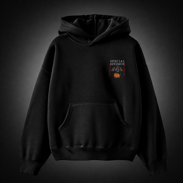 Black hoodie with Makima, Pochita Chainsaw Man Makima Portrait graphic – photo 2
