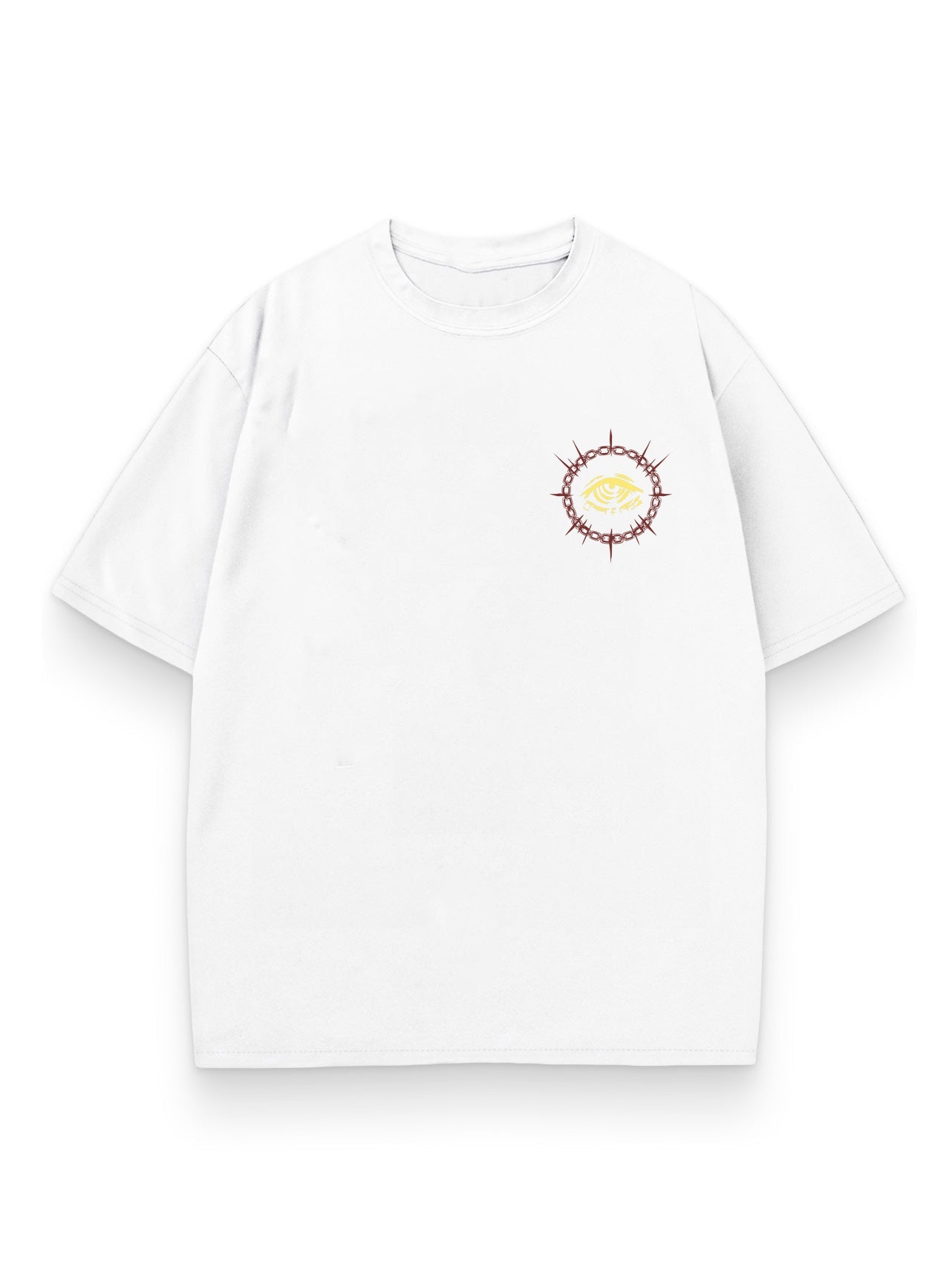 White t-shirt with Makima Chainsaw Man Control Devil graphic – photo 2