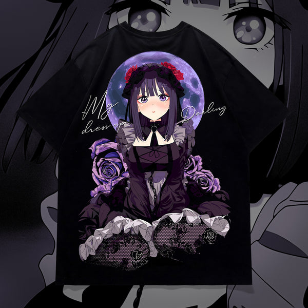 Marin I Wuv Shizuku Tan - My Dress-Up Darling Oversized Tee