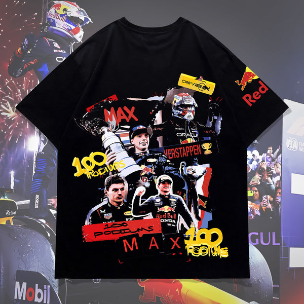 Max Verstappen Red Bull Poster - F1 Oversized Tee