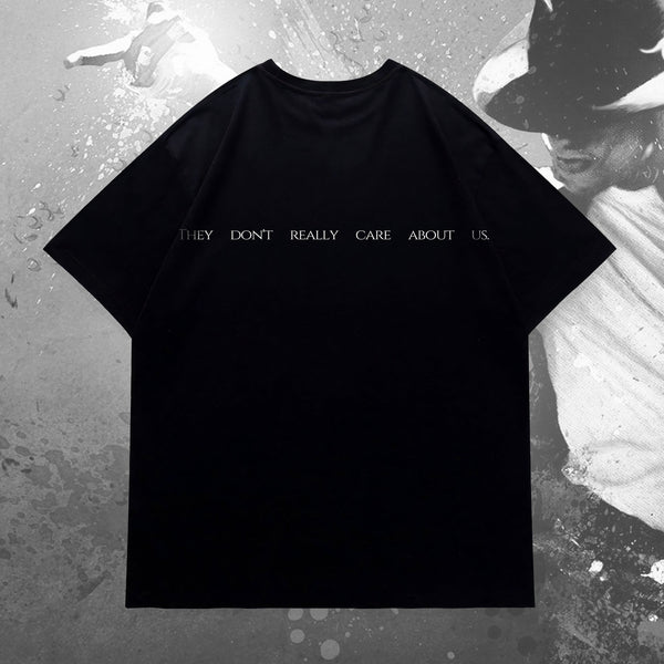 MJ Crystal Glove - Michael Jackson Oversized Tee