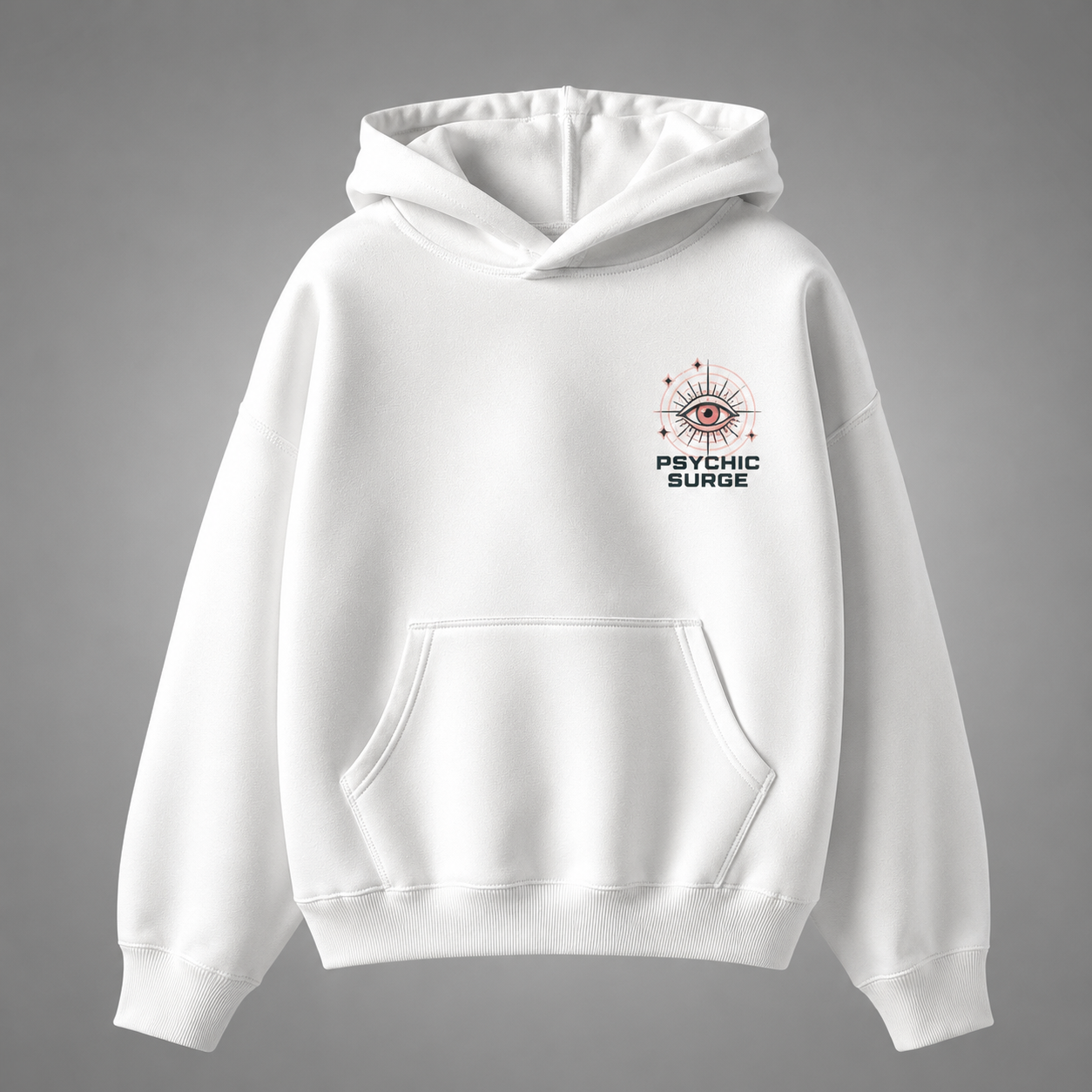 White hoodie with Momo Ayase Dandadan Psychic Surge graphic – photo 2