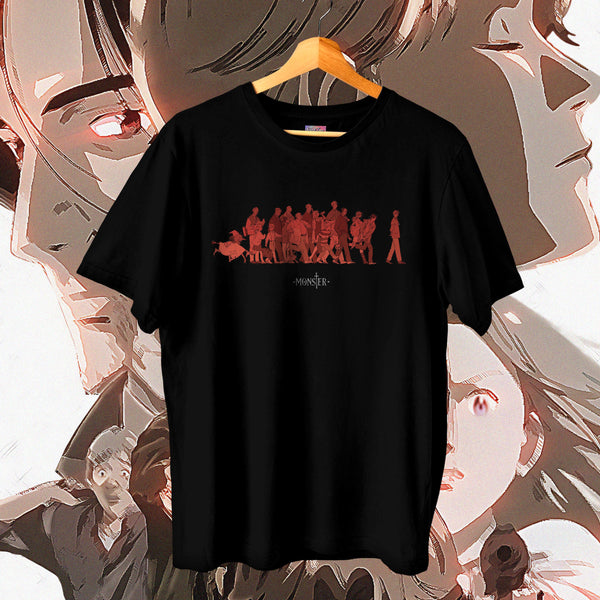 Monster Cast Silhouette Walk Black - Monster Oversized Tee
