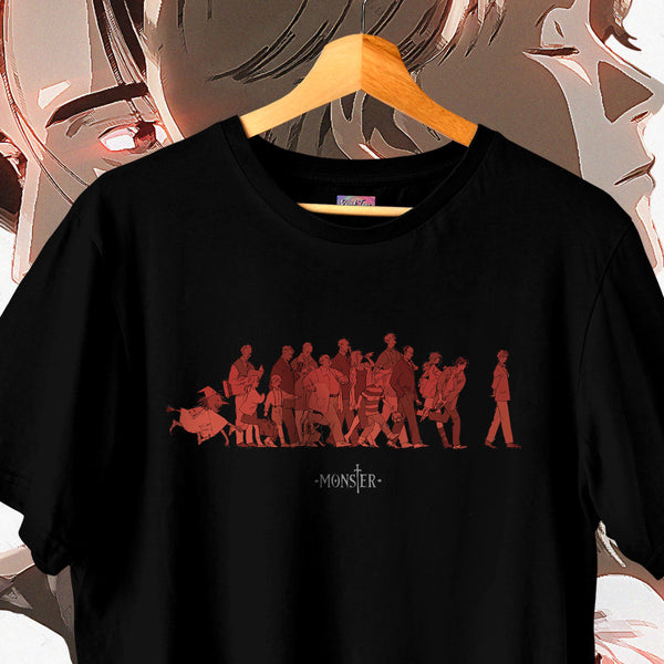 Monster Cast Silhouette Walk Black - Monster Oversized Tee