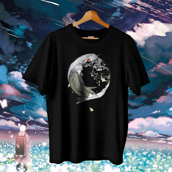 Ginko Stork Cherry Blossom - Mushishi Oversized Tee