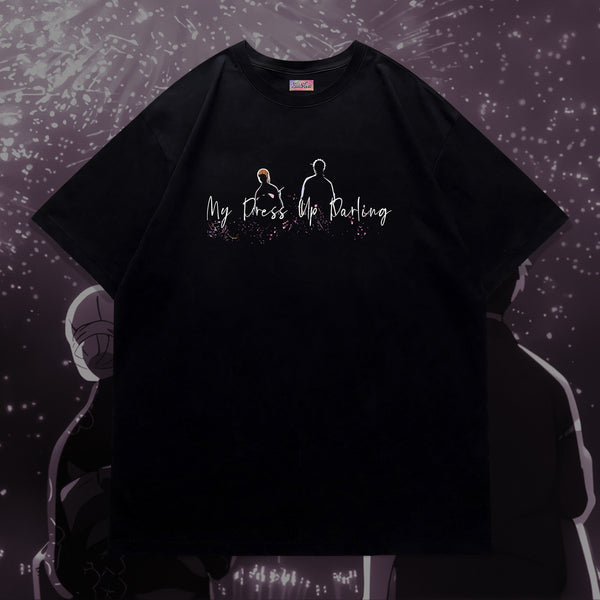 Gojo and Marin Fireworks - My Dress-Up Darling Oversized Tee