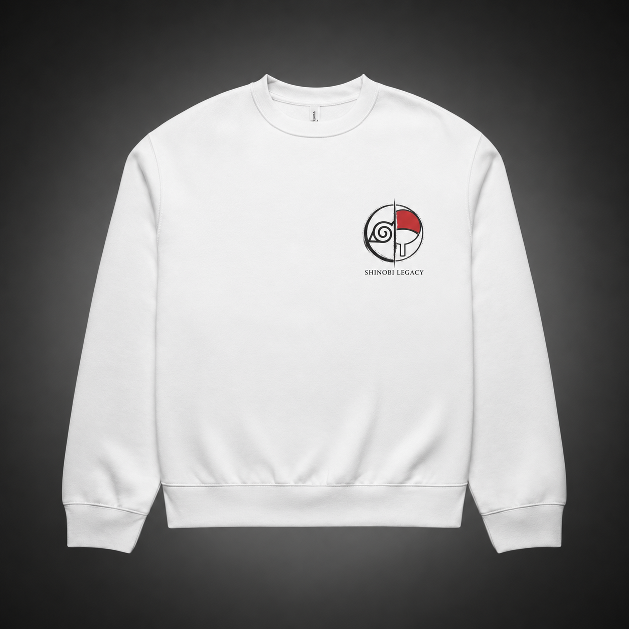 White sweatshirt with Naruto Uzumaki & Sasuke Uchiha Naruto Valley Of Destiny graphic – photo 2