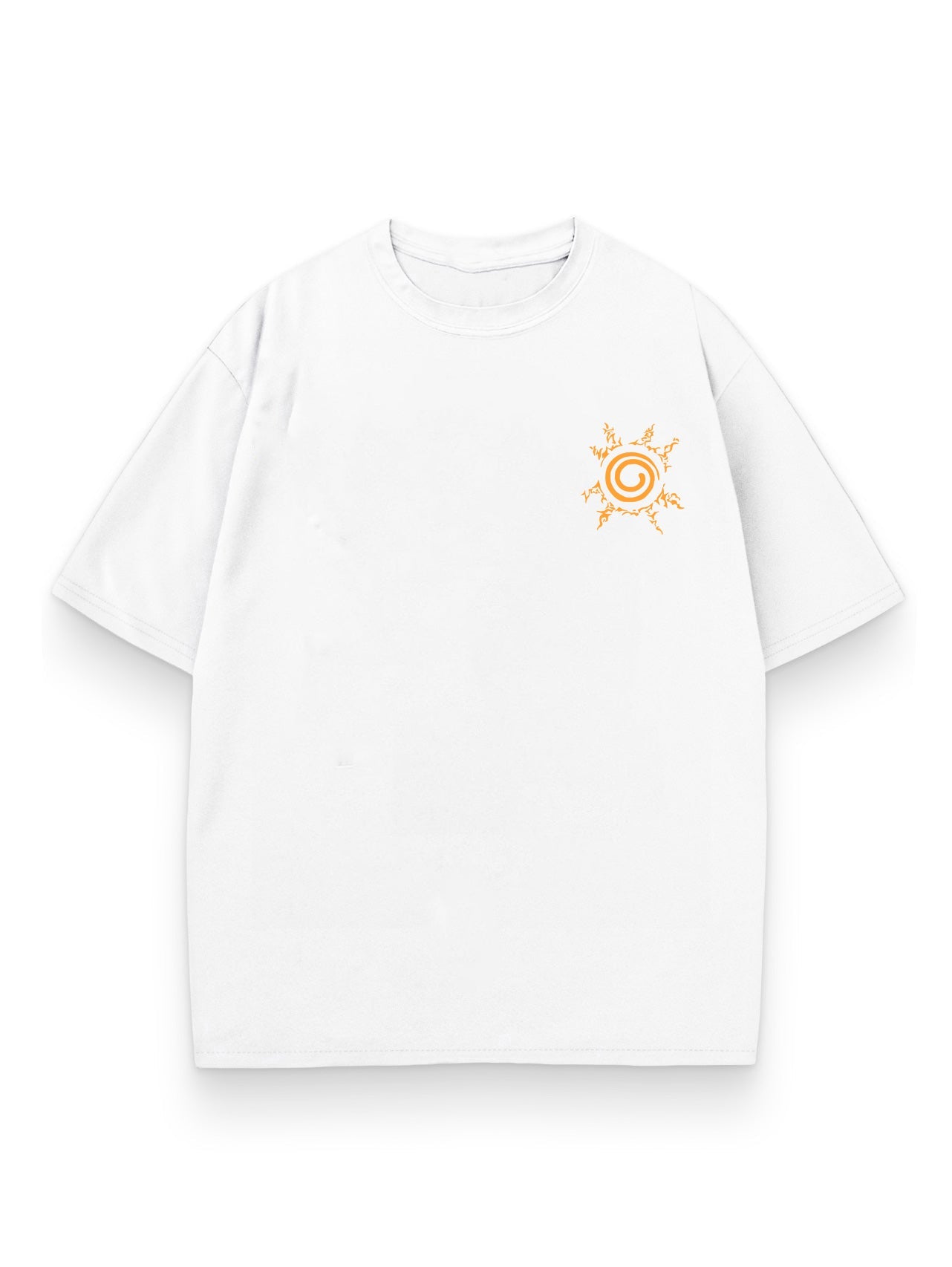 White t-shirt with Naruto Uzumaki The Chosen One graphic – photo 2