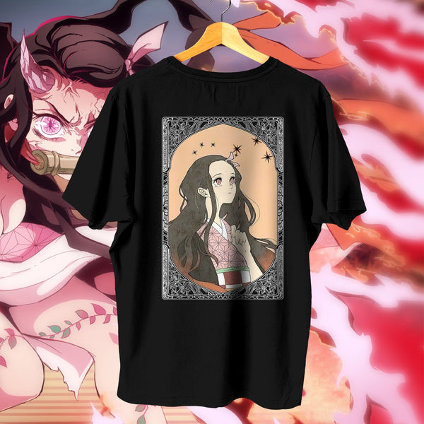 Kimetsu Crest Chest Logo Alt - Demon Slayer Oversized Tee