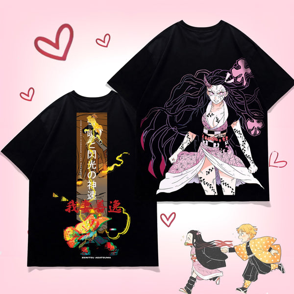 Thunder & Blood - Demon Slayer Oversized Tee