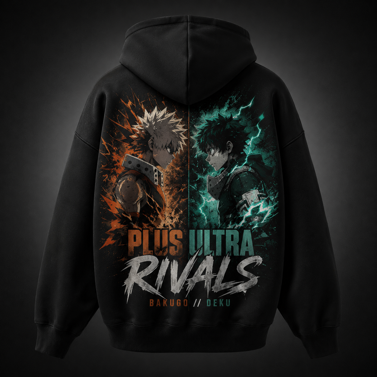 Black hoodie with Ochaco Uraraka My Hero Academia Zero Gravity graphic – photo 1