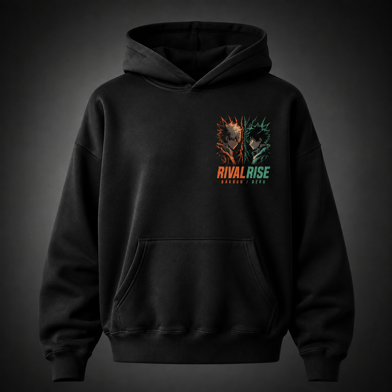 Black hoodie with Ochaco Uraraka My Hero Academia Zero Gravity graphic – photo 2