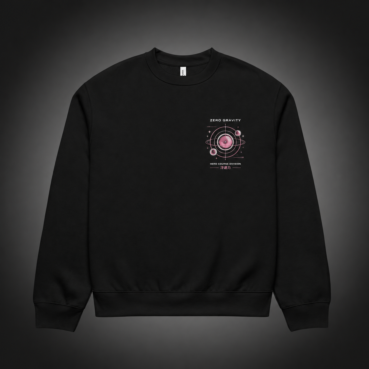 Black sweatshirt with Ochaco Uraraka My Hero Academia Zero Gravity graphic – photo 2
