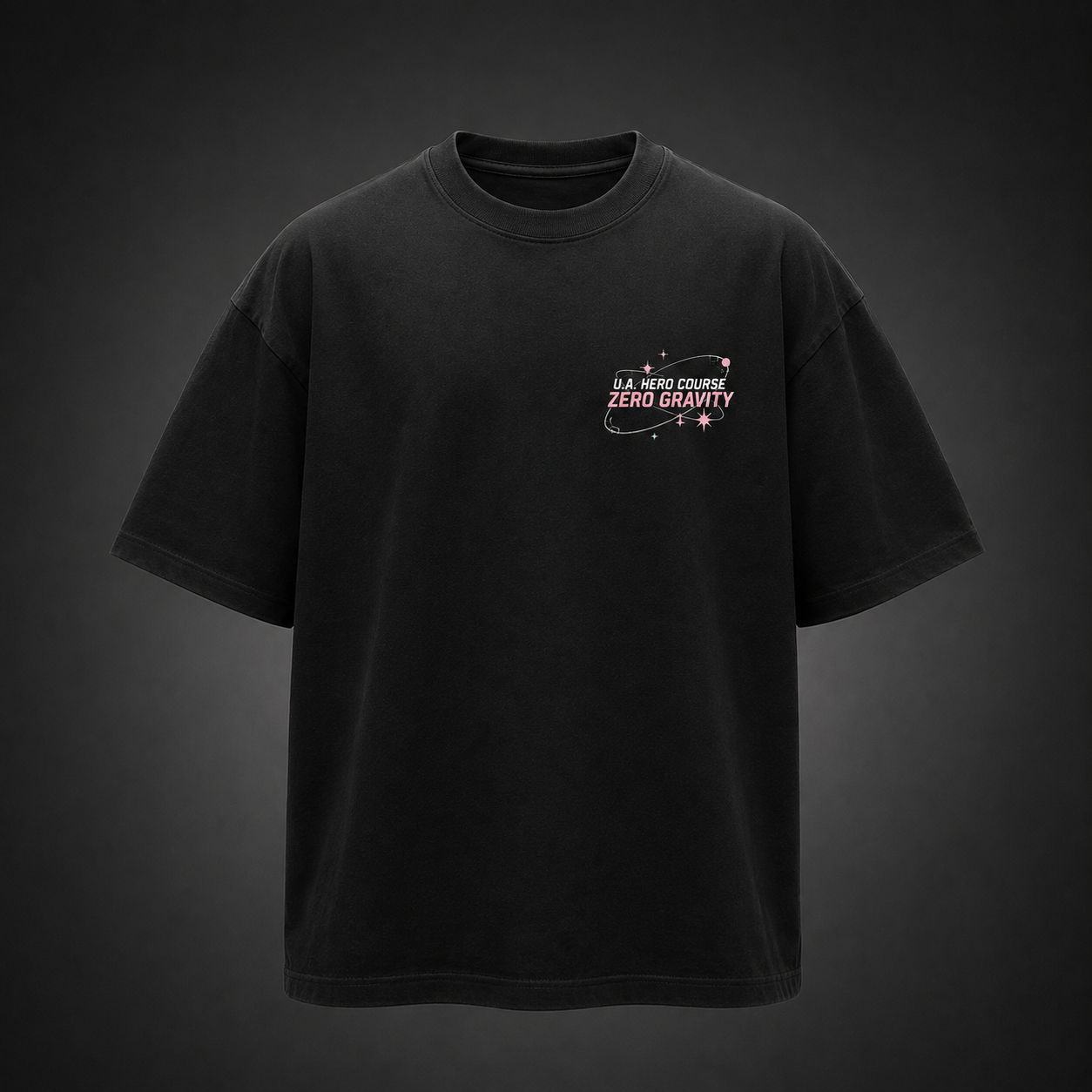 Black t-shirt with Ochaco Uraraka My Hero Academia Zero Gravity graphic – photo 2