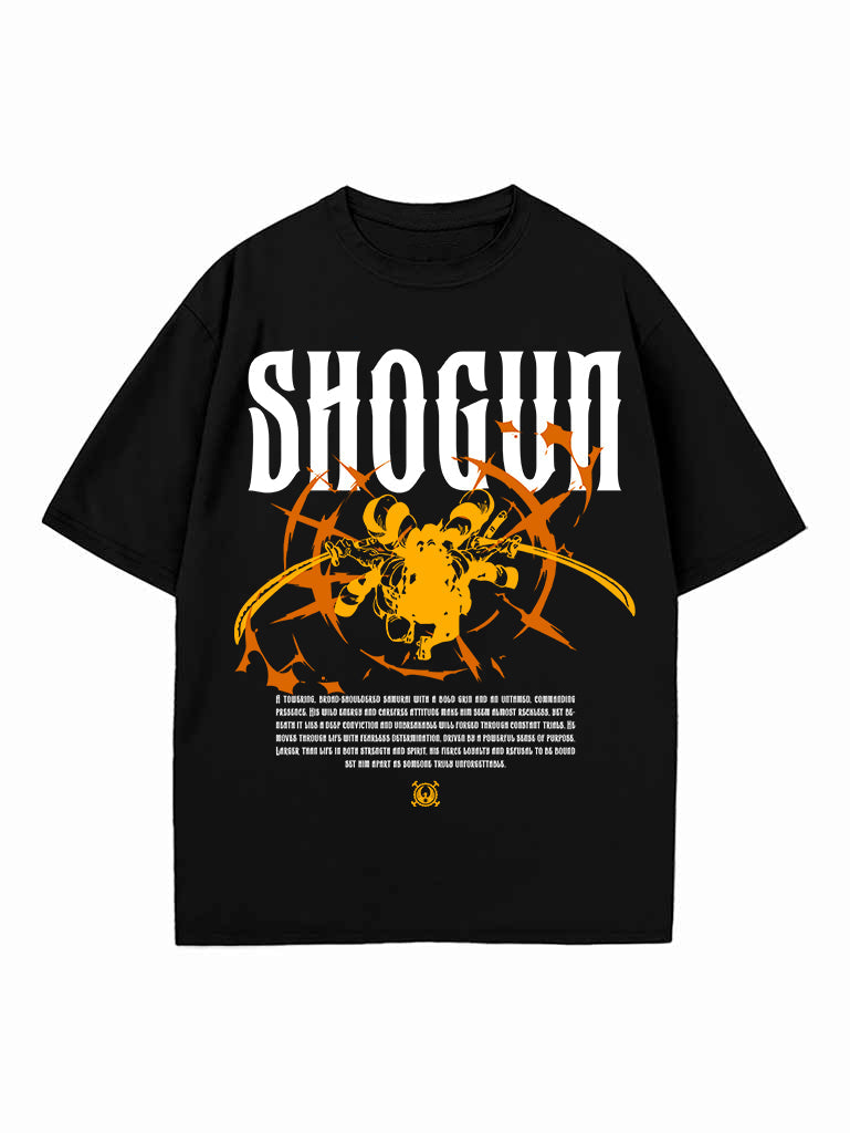 Black t-shirt with Kozuki Oden One Piece Wild Daimyo graphic – photo 1