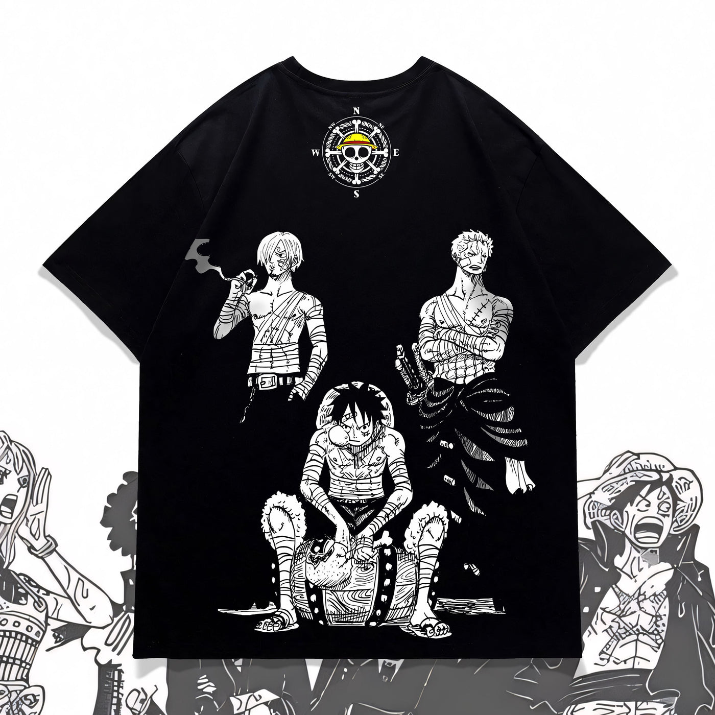 One Piece - Monster Trio Oversized T-Shirt