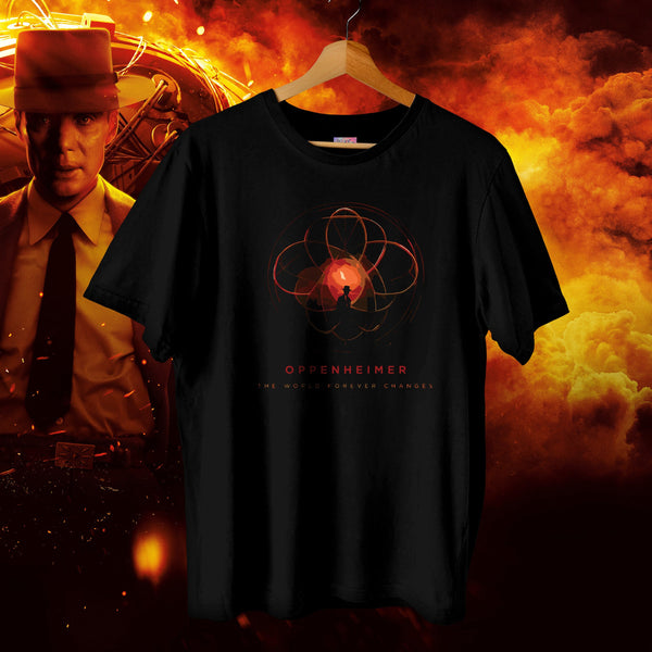 Atom Orbit Silhouette Classic Fit - Oppenheimer Tee