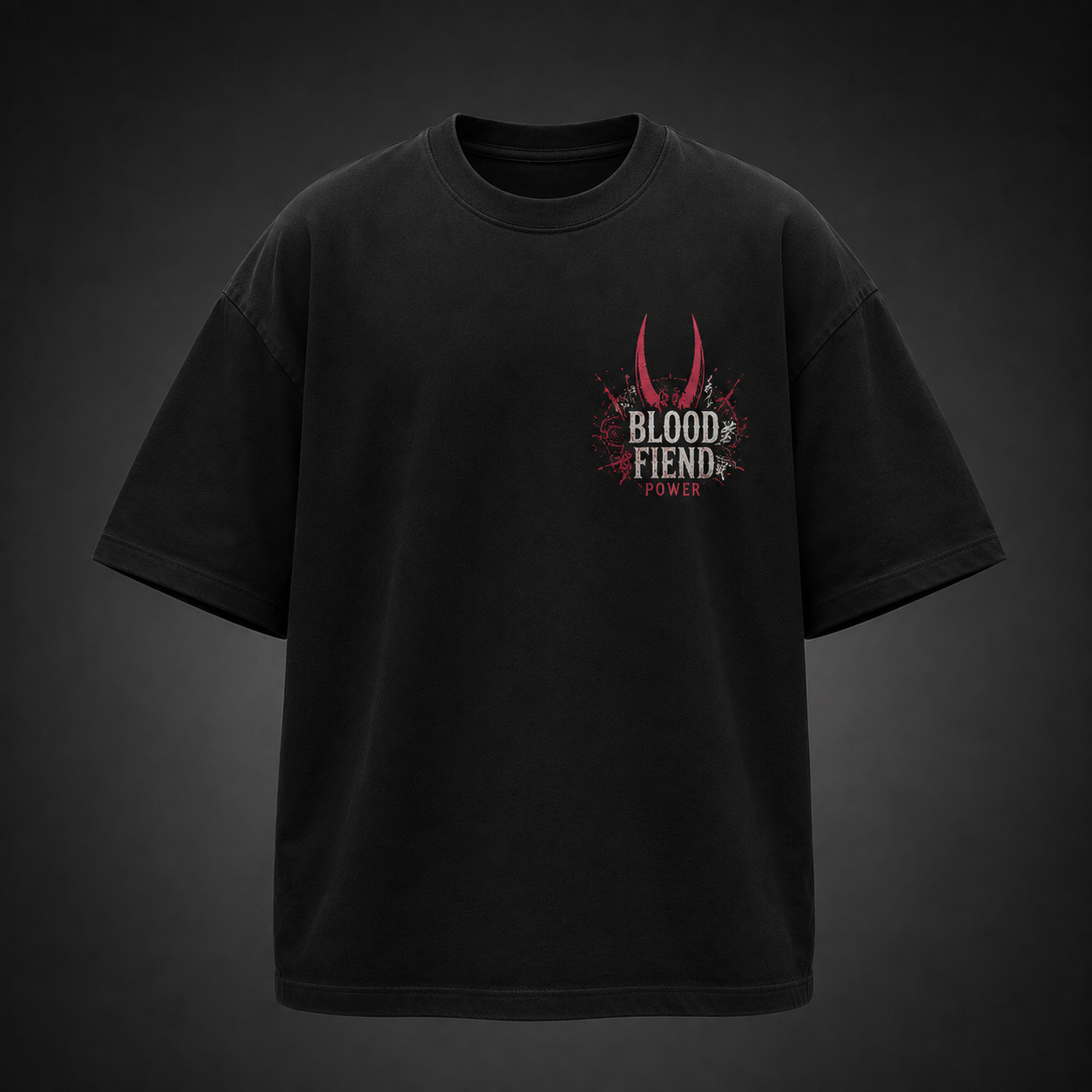 Black t-shirt with Power Chainsaw Man Blood Fiend graphic – photo 2