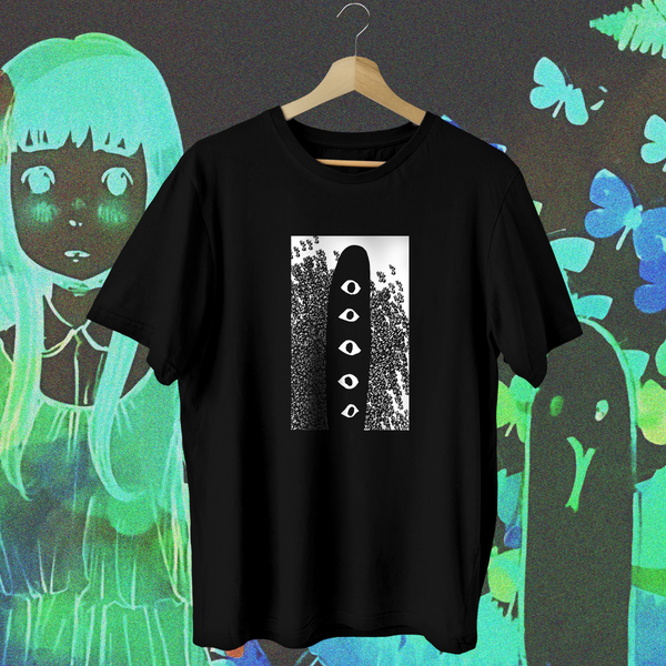 Watching Eyes Silhouette Alt - Oyasumi Punpun Oversized Tee