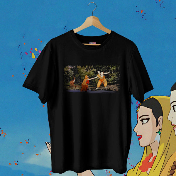 Ram And Sita Forest River Reunion Oversized Tee