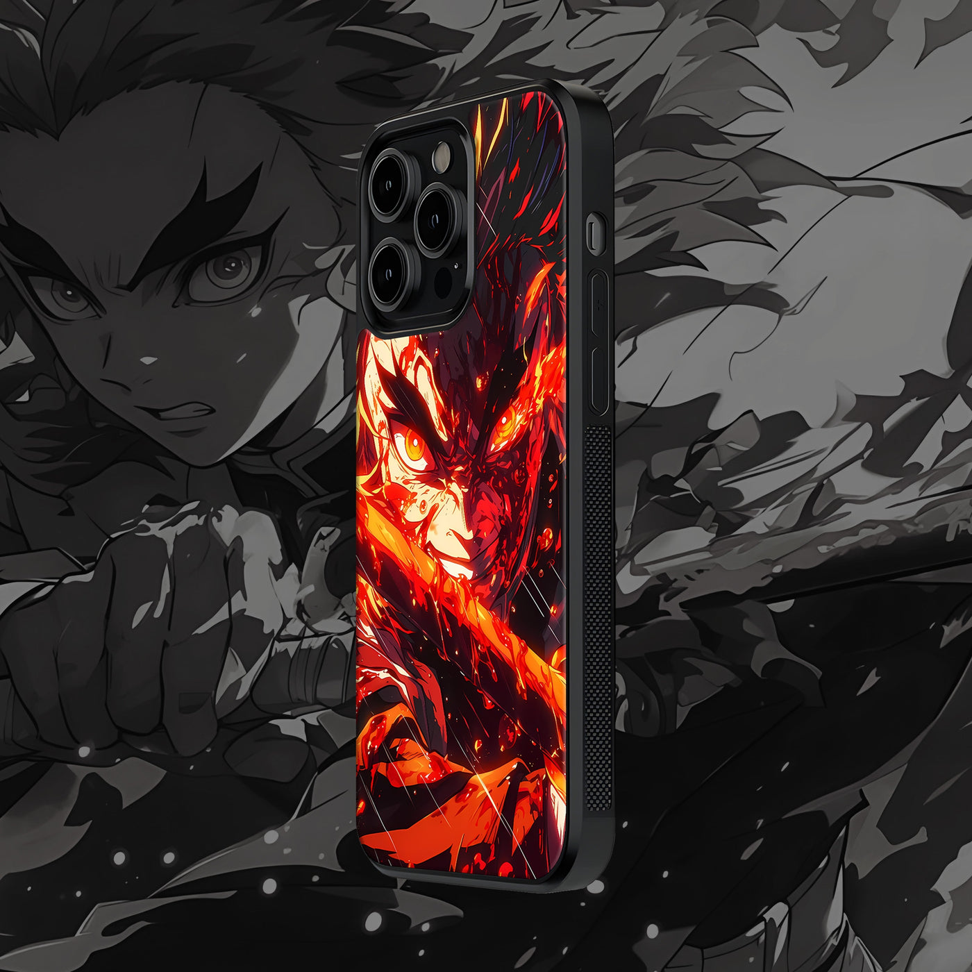 Rengoku Flame Hashira Mobile Glass Case