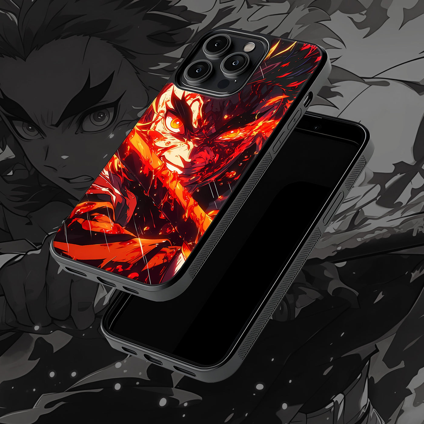 Rengoku Flame Hashira Mobile Glass Case