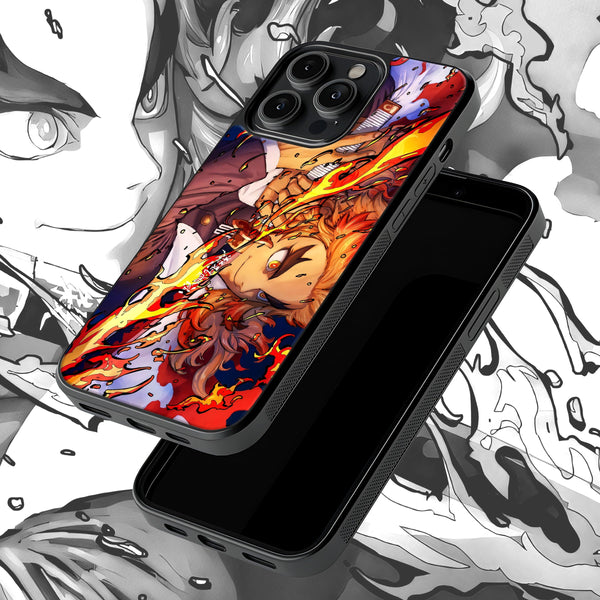 Rengoku Flames - Demon Slayer Phone Case