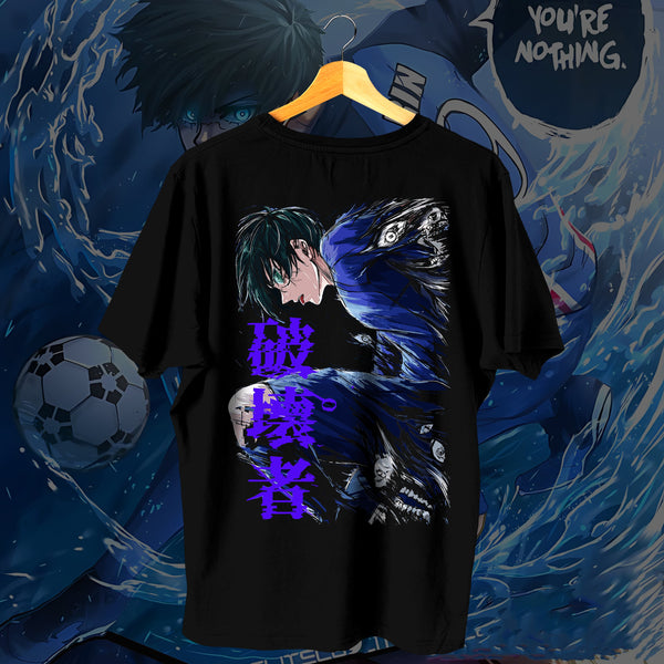 Blue Lock Katakana Logo Solo - Blue Lock Oversized Tee