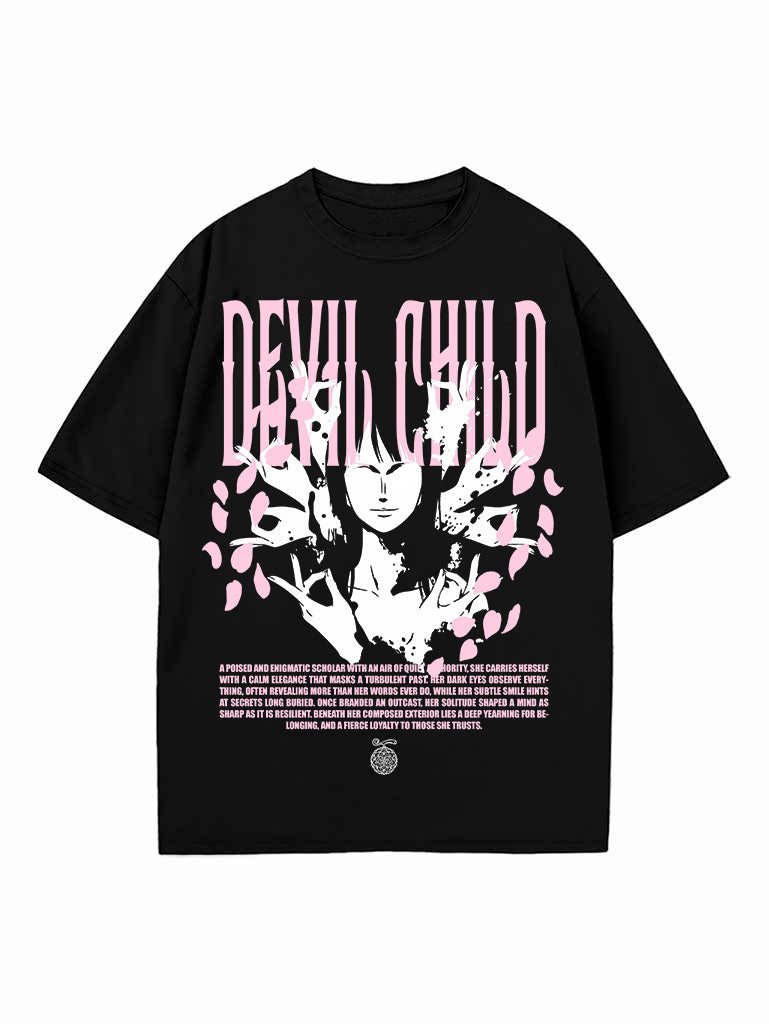 Black t-shirt with Nico Robin One Piece Devil's Child graphic – photo 1