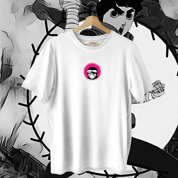 Drunken Fist Badge White - Naruto Oversized Tee