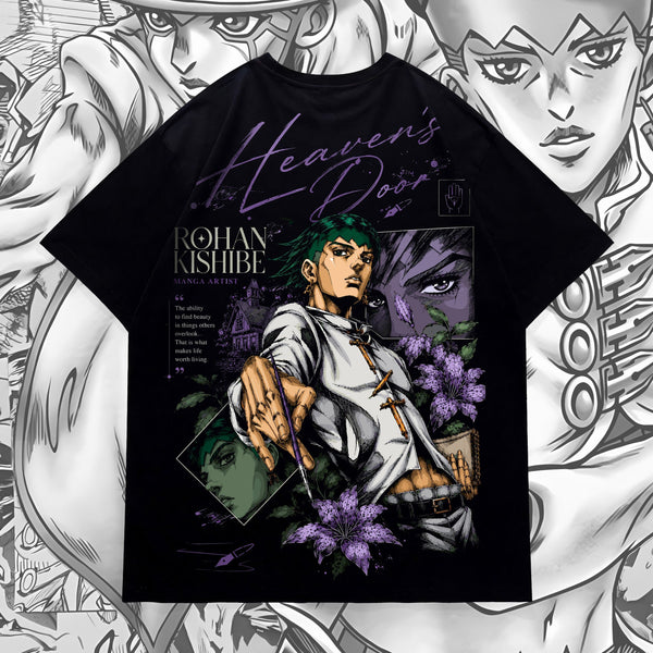 Rohan Kishibe Heaven's Door - JoJo's Bizarre Adventure Oversized Tee