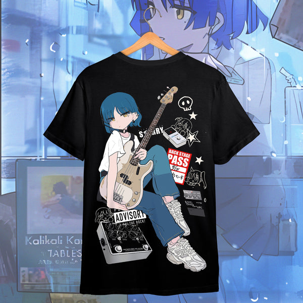 Ryou Yamada Bass Guitar Backstage Pass - Bocchi The Rock! Oversized Tee