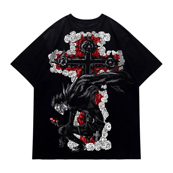 Ryuk Shadow Silhouette Oversized Fit - Death Note Oversized Tee