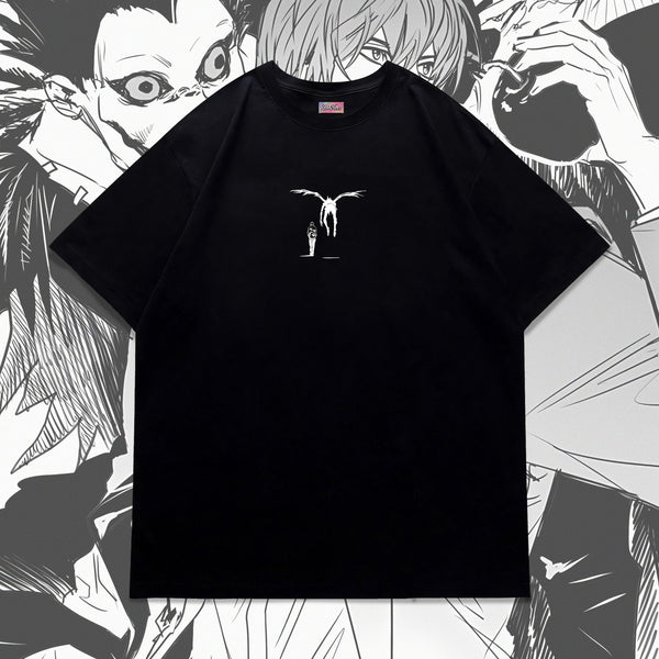 Ryuk Looming Over Light - Death Note Oversized Tee