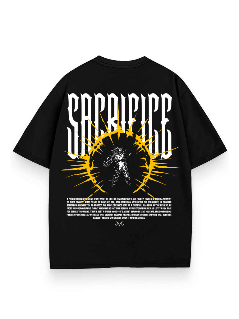Black t-shirt with Vegeta Dragon Ball Pride Above All graphic – photo 1