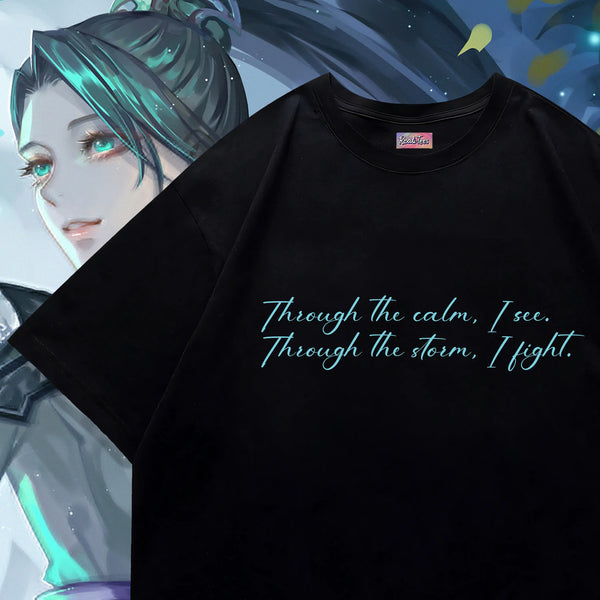 Sage Calm and Storm - Valorant Oversized Tee