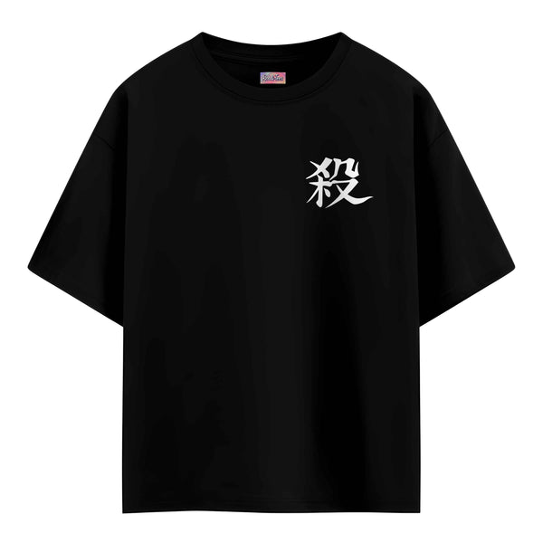 Kill Kanji Classic Black - Demon Slayer Oversized Tee