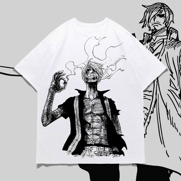 Sanji Thanks for the Light - One Piece Oversized Tee