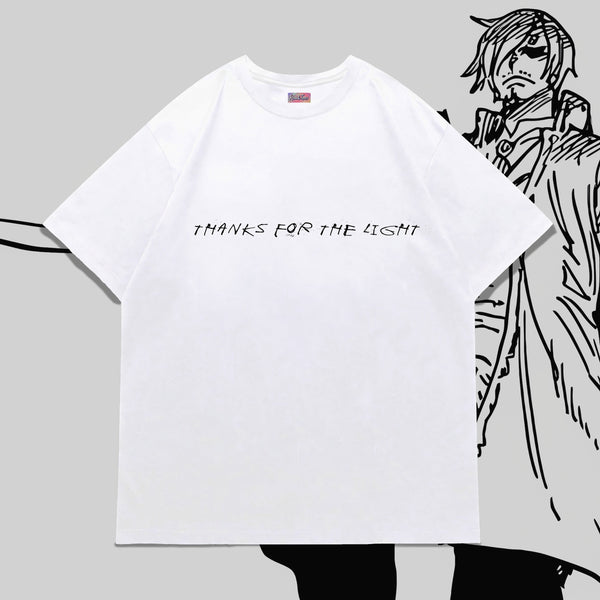 Sanji Thanks for the Light - One Piece Oversized Tee