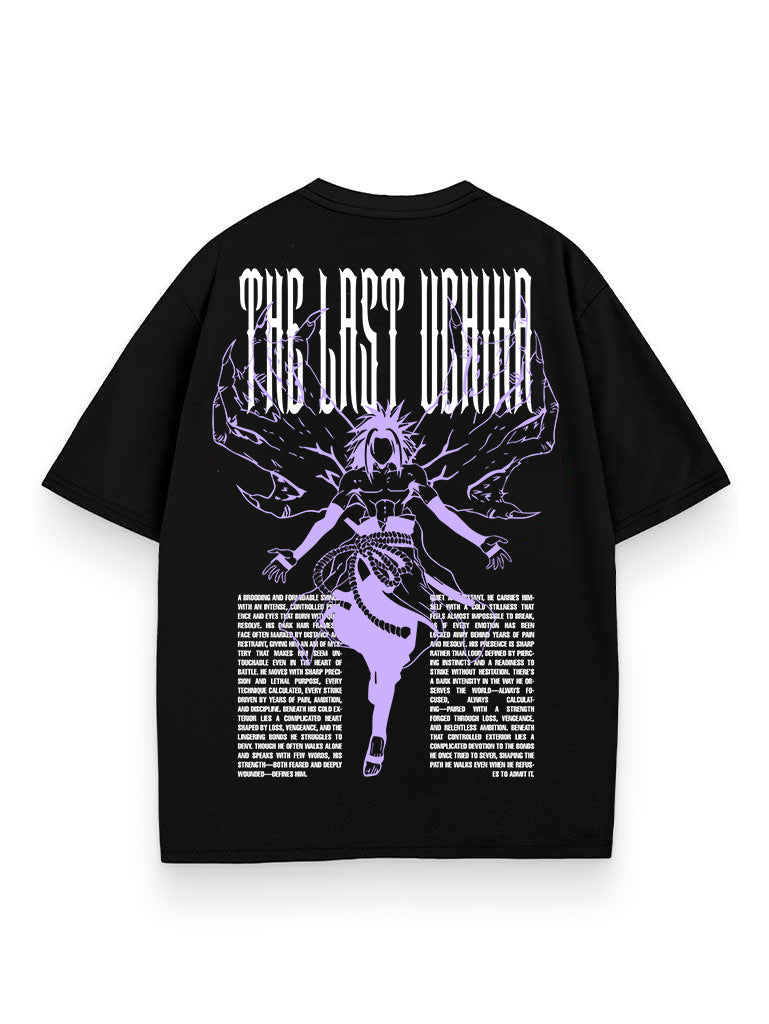 Black t-shirt with Sasuke Uchiha Naruto Last of the Clan graphic – photo 1