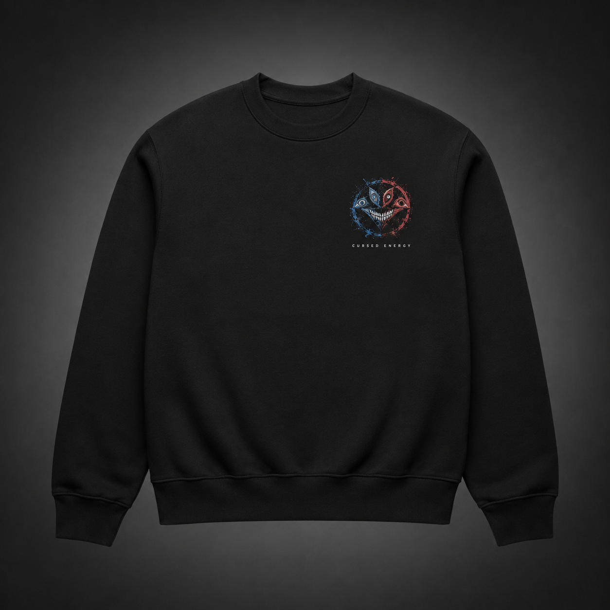 Black sweatshirt with Satoru Gojo and Ryomen Sukuna Jujutsu Kaisen Limitless Vs Curses graphic – photo 2