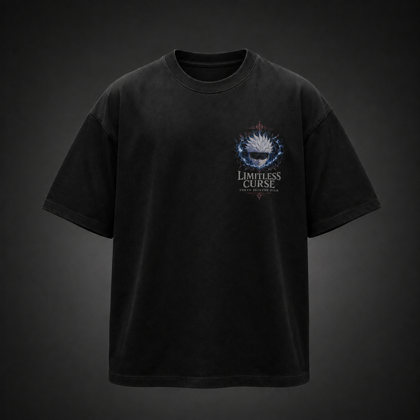 Black t-shirt with Satoru Gojo Jujutsu Kaisen Limitless Curse graphic – photo 2