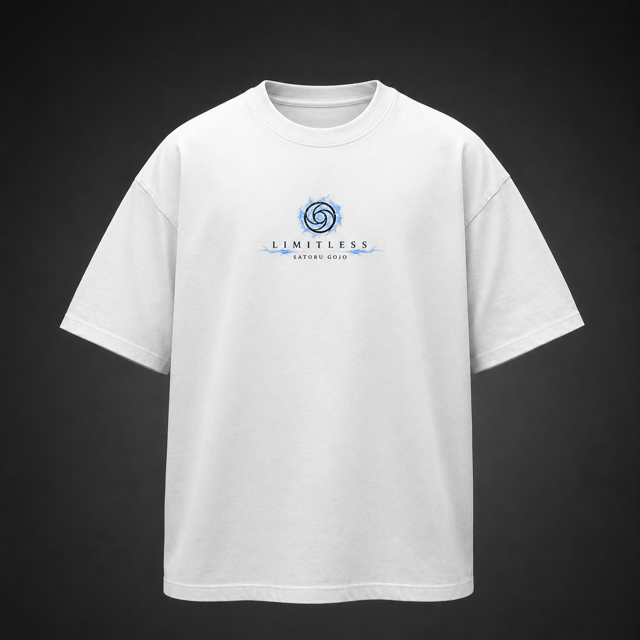 White t-shirt with Satoru Gojo Jujutsu Kaisen The Strongest Limitless graphic – photo 2