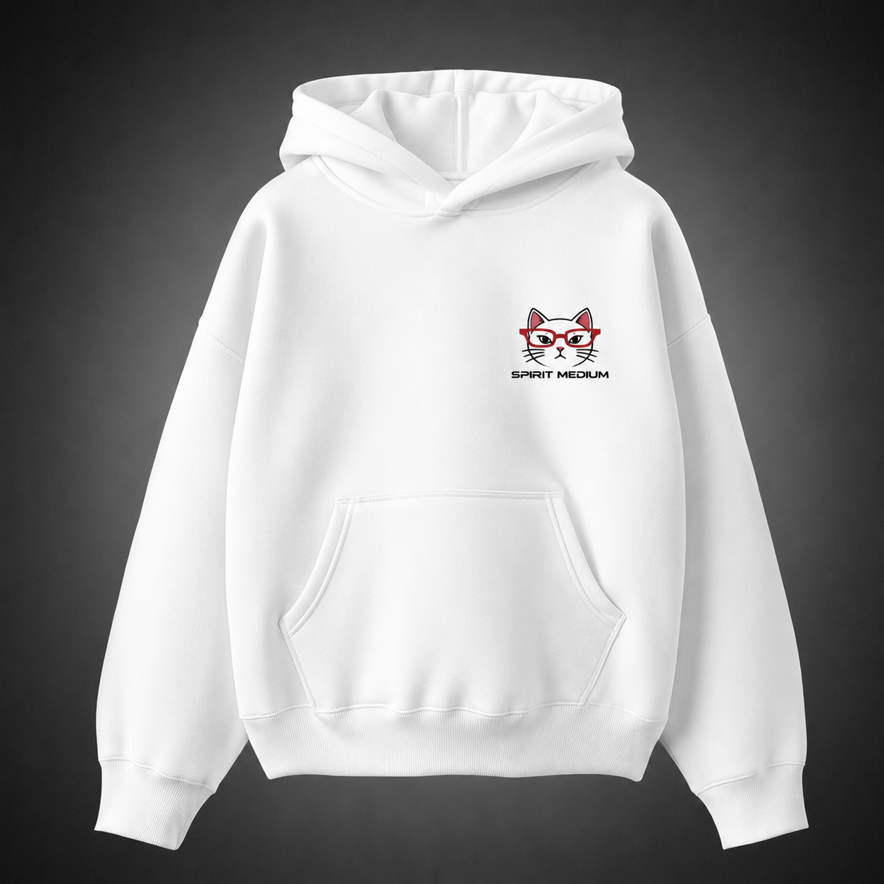 White hoodie with Seiko Ayase Dandadan Spirit Medium graphic – photo 2