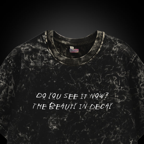 The Beauty in Decay Acid Wash - My Hero Academia Oversized Tee