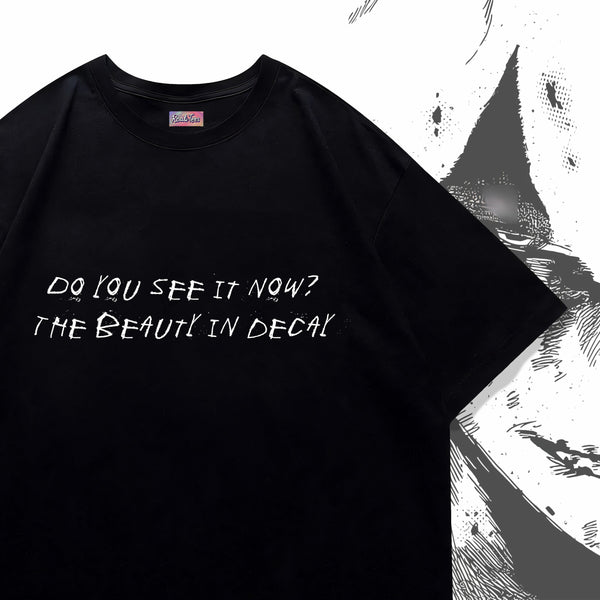 The Beauty in Decay Manga Portrait - My Hero Academia Oversized Tee
