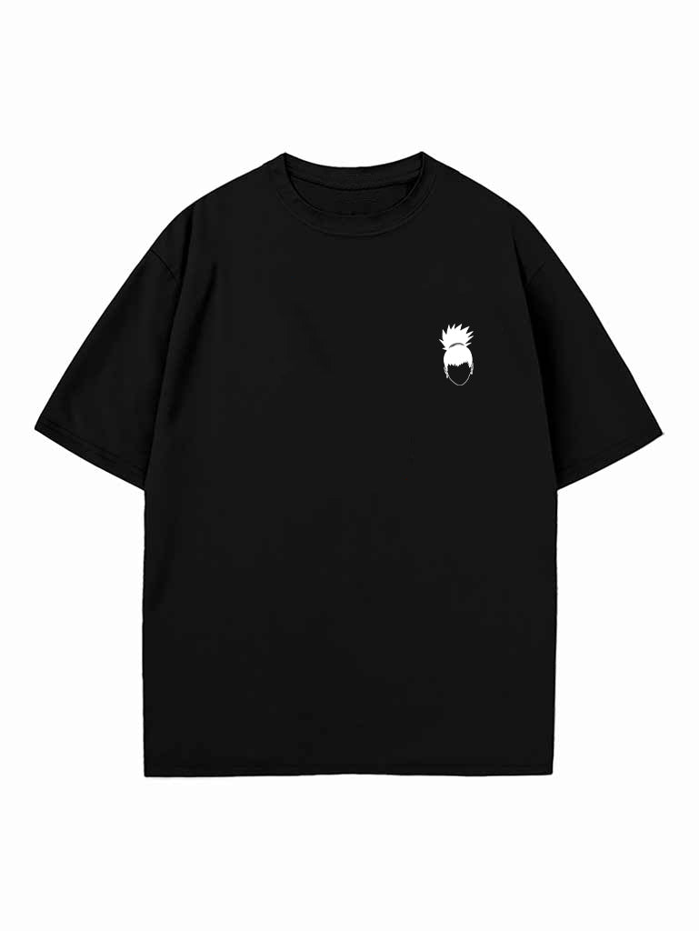 Black t-shirt with Shikamaru Nara Naruto Checkmate graphic – photo 2